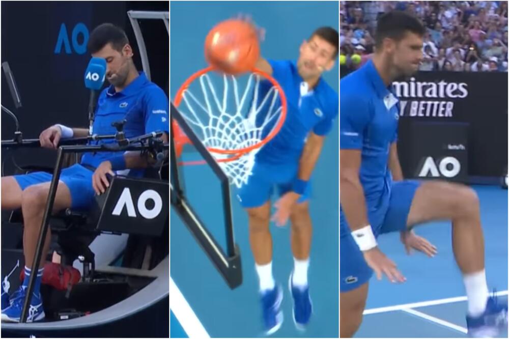 NOVAK PRIREDIO ŠOU ZA PAMĆENJE: Bio sudija, zakucao kao NBA zvezda, oduševio miljenika Australije! (VIDEO)