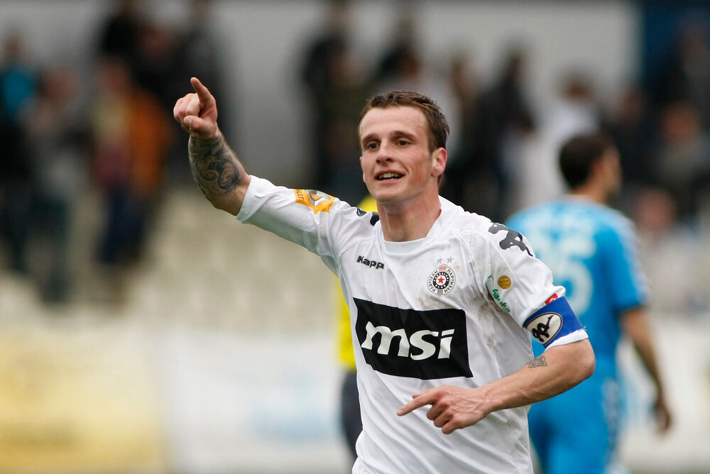 Marko Jovanović kao kapiten Partizana