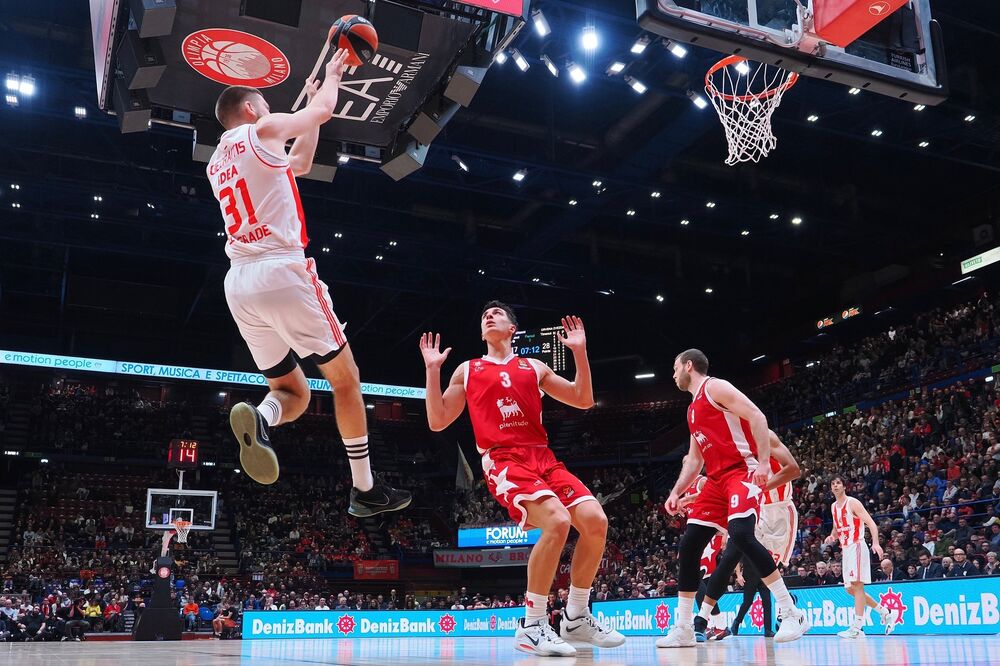 Rokas Gedraitis, Evroliga, KK Crvena zvezda, KK Olimpija Milano, KK Armani Milano