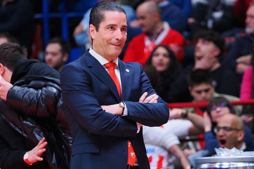 Janis Sferopulos na utakmici Olimpije Milano i Crvene zvezde