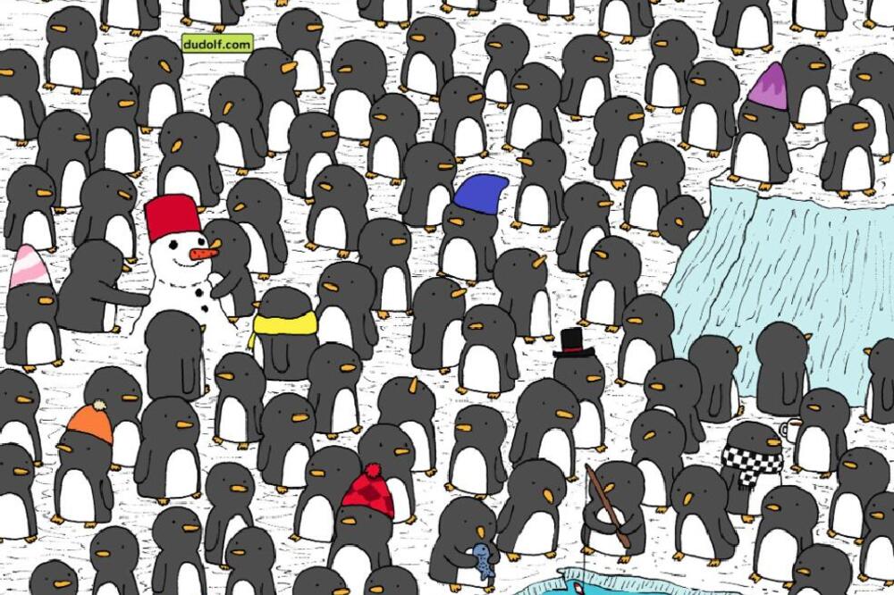 PRONAĐITE PINGVINA KOJI DRŽI ŠOLJU VRUĆE ČOKOLADE ZA 25 SEKUNDI: Samo NAJBRŽI uspevaju da reše ovaj test (FOTO)