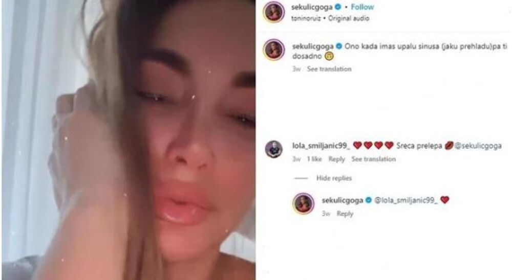 Lola Smiljanić prokomentarisao sliku Goge Sekulić