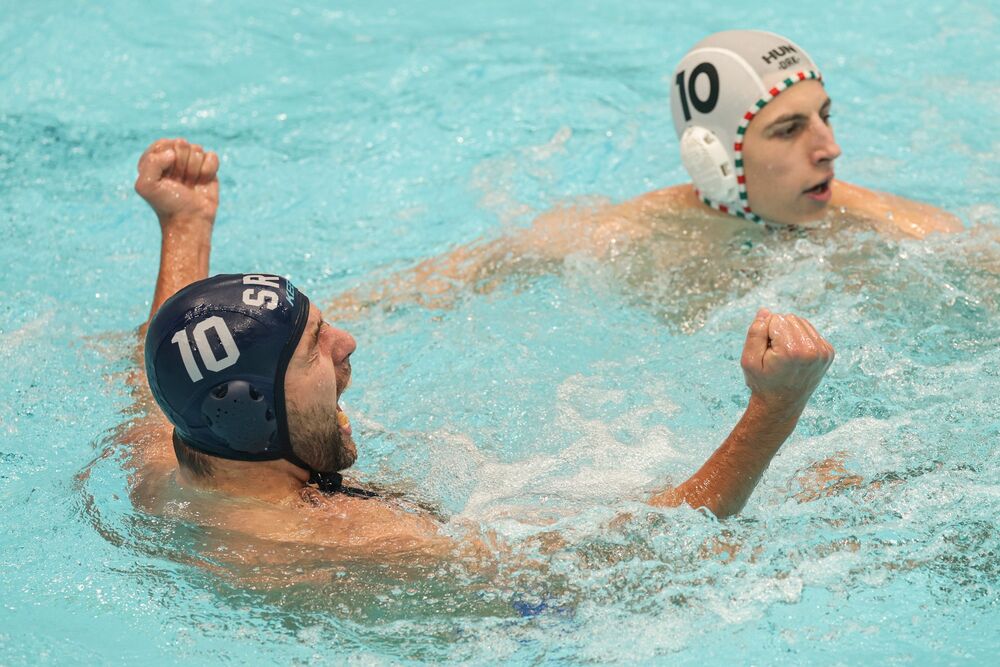 Radost Nemanje Ubovića posle gola protiv Mađarske