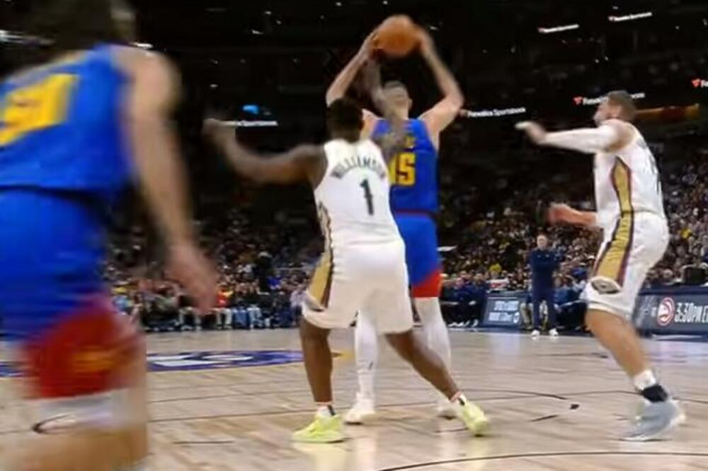 ASISTENCIJA SEZONE RASPAMETILA AMERIČKE KOMENTATORE: Pogledajte Jokićevo dodavanje iza leđa, bez gledanja! (VIDEO)