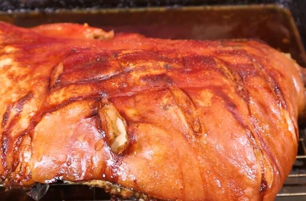 Bavarsko svinjsko pečenje, Svinjsko pečenje, Pečenje