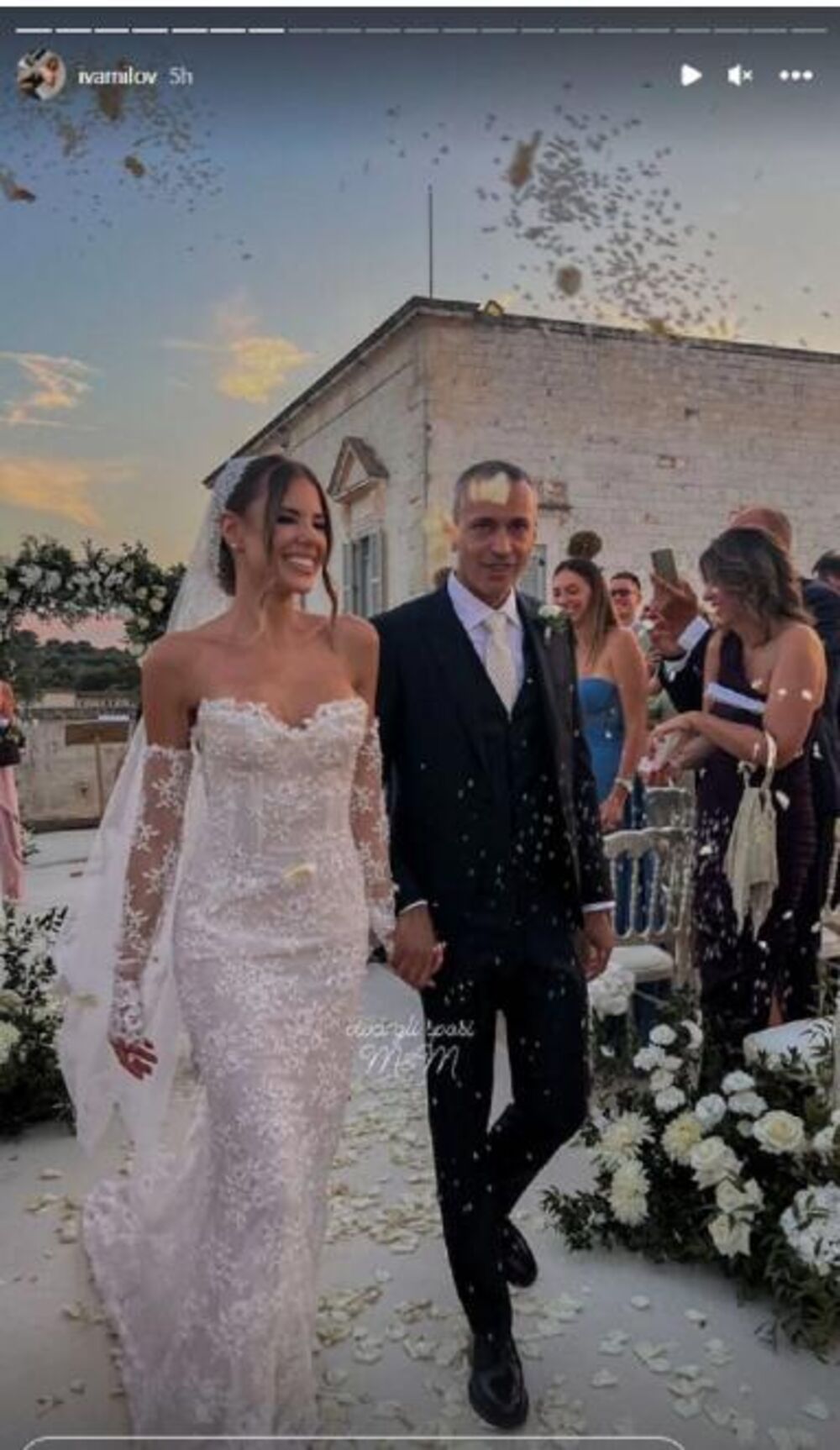 Mina Milenković  se udala za italijana