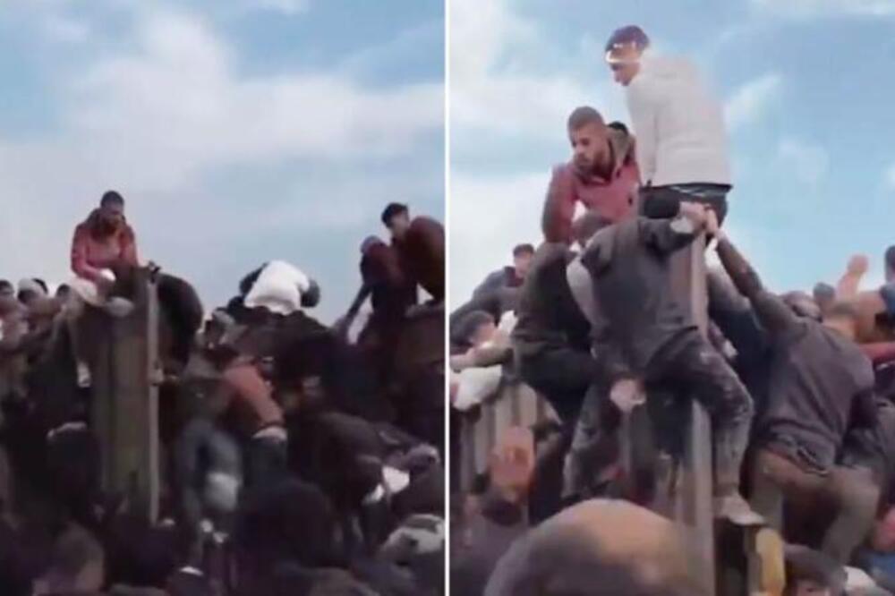 POTRESAN SNIMAK STANJA U GAZI: Ljudi se otimaju za hranu iz humanitarnih kamiona, vriska i jecaji na sve strane