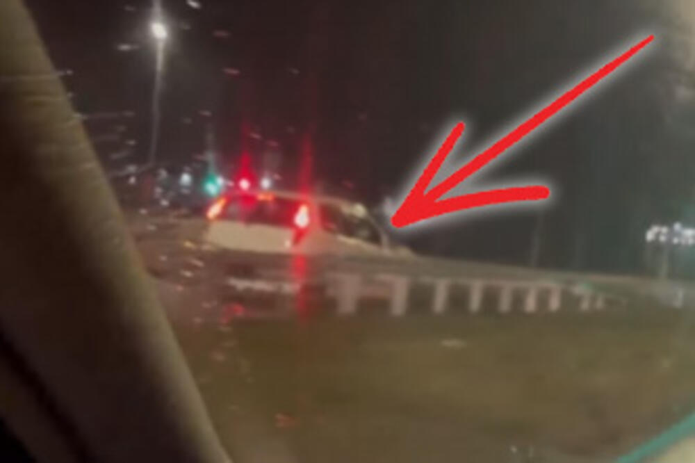 BAHATI VOZAČ BEZ MOZGA JURI U KONTRASMERU: Kod Surčina juri kao nenormalan, ČOVEČE, NEKO ĆE POGINUTI (VIDEO)