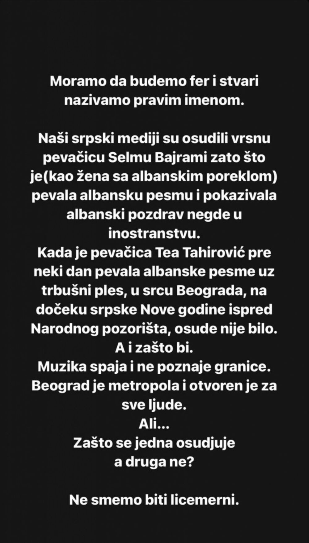 Jelena Karleuša proziva Teu Tairović