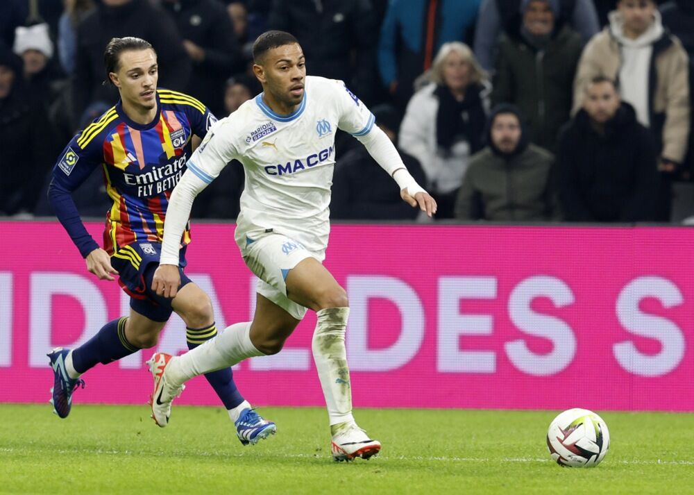 Renan Lodi na utakmici Olimpik Marselja i Olimpik Liona