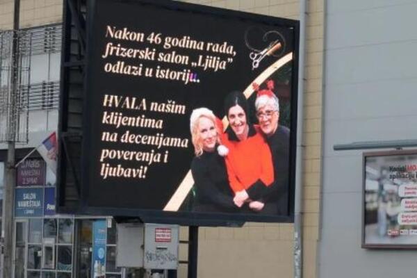 LJILJA IZ PANČEVA IMA NAJSPEKTAKULARNIJI ODLAZAK U PENZIJU: Sve objavila na BILBORDIMA po gradu (FOTO)