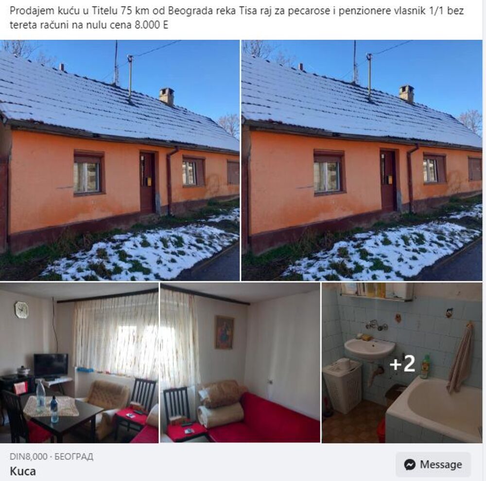 Na prodaju kuća u Titelu