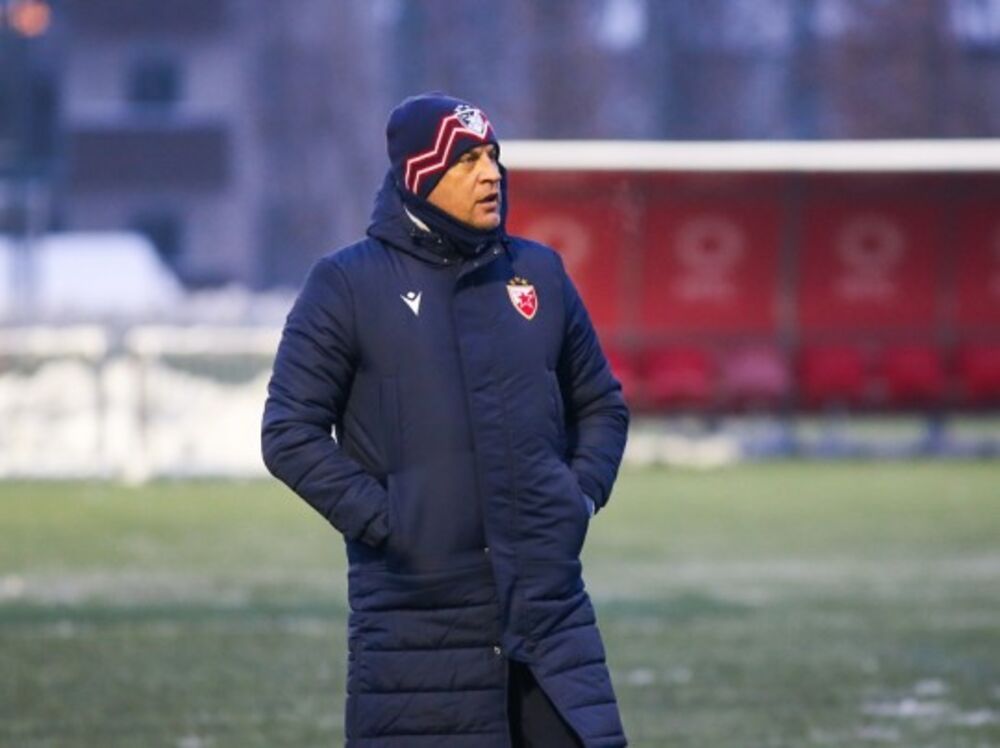 Vladan Milojević na treningu Crvene zvezde