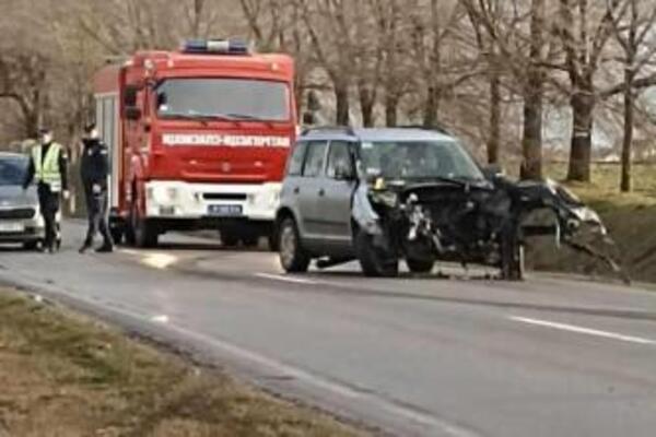 POGINUO MUŠKARAC U STRAVIČNOM SUDARU KOD BAČKE TOPOLE: Tri osobe prevezene u bolnicu, SAOBRAĆAJ OBUSTAVLJEN (FOTO)