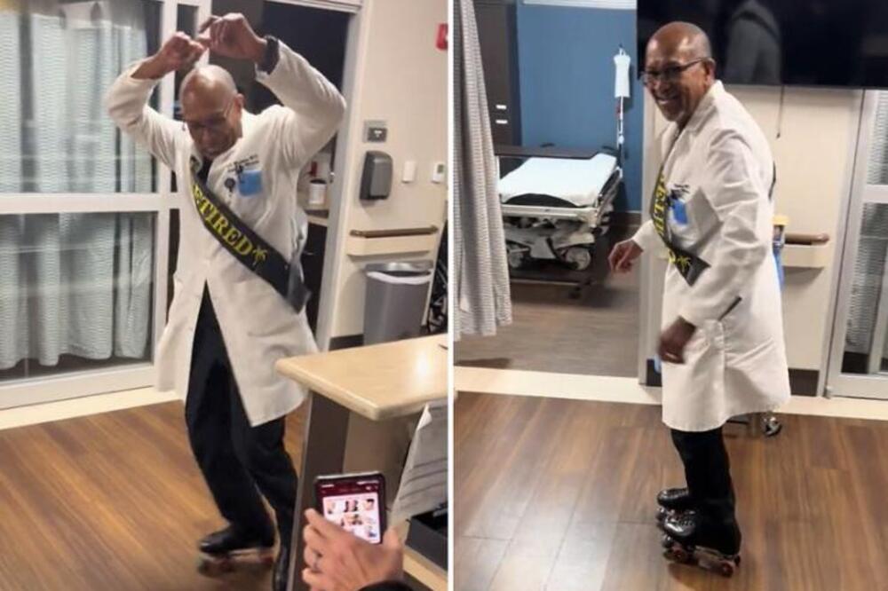 OVAJ LEKAR JE PREKO NOĆI POSTAO INTERNET ZVEZDA: Proslavio odlazak u PENZIJU kako dolikuje, svakog će nasmejati