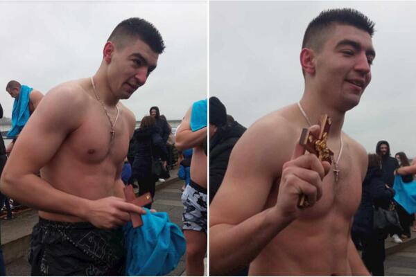 "POLICAJCU I SRBINU NIŠTA NIJE TEŠKO": Pobednik BOGOJAVLJENSKOG PLIVANJA za Espreso poručio OVO! (FOTO)