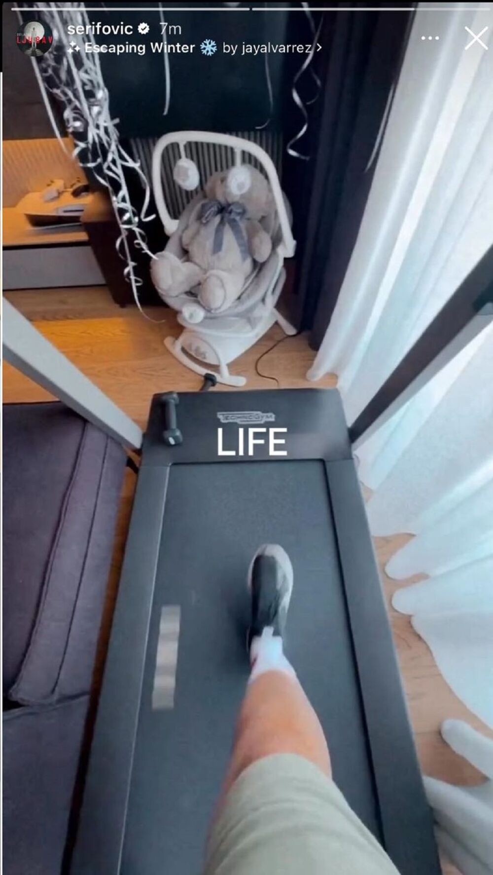 Marija Šerifović u stanu ima traku za trčanje