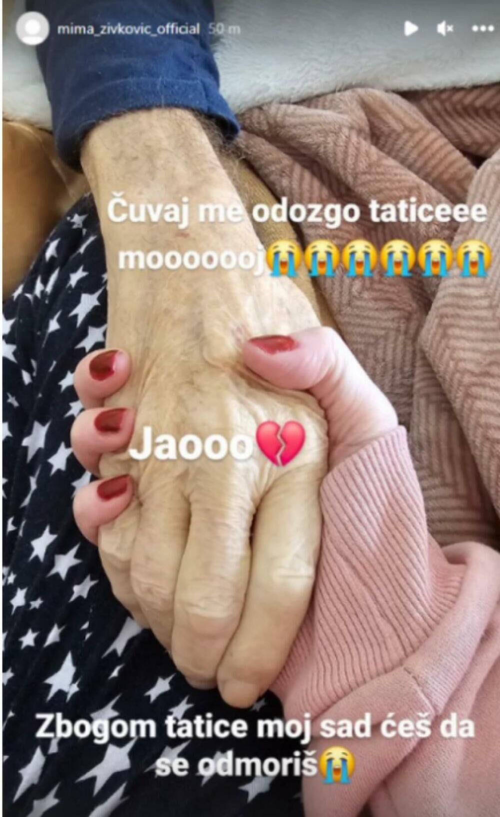 Mima se oprostila od oca rečima koje su dirnule mnoge