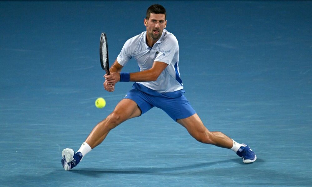 Novak Đoković na meču protiv Adrijana Manarina