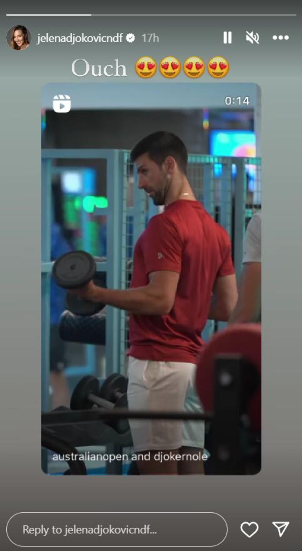 Objava Jelena Đoković