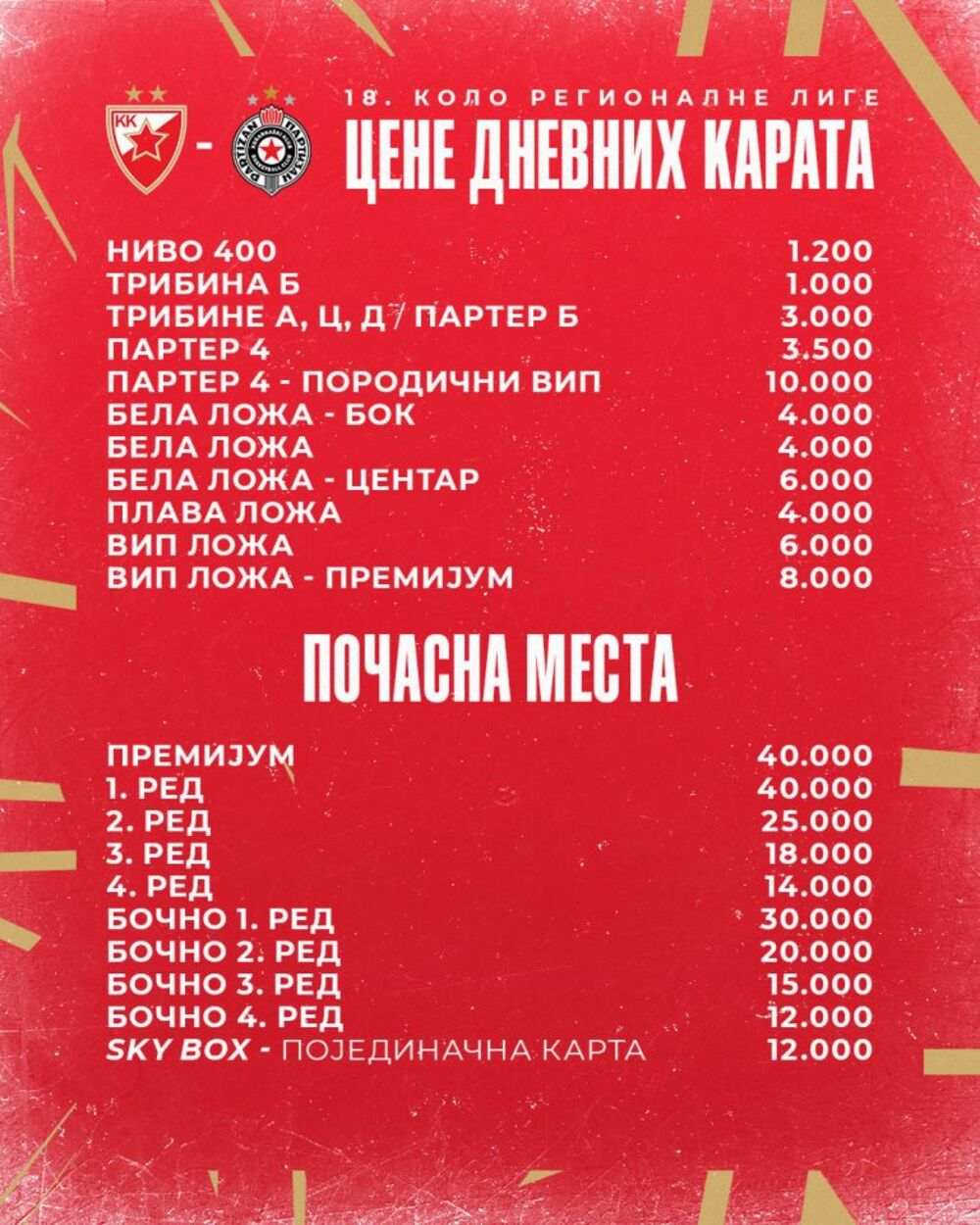 Cene karata za derbi