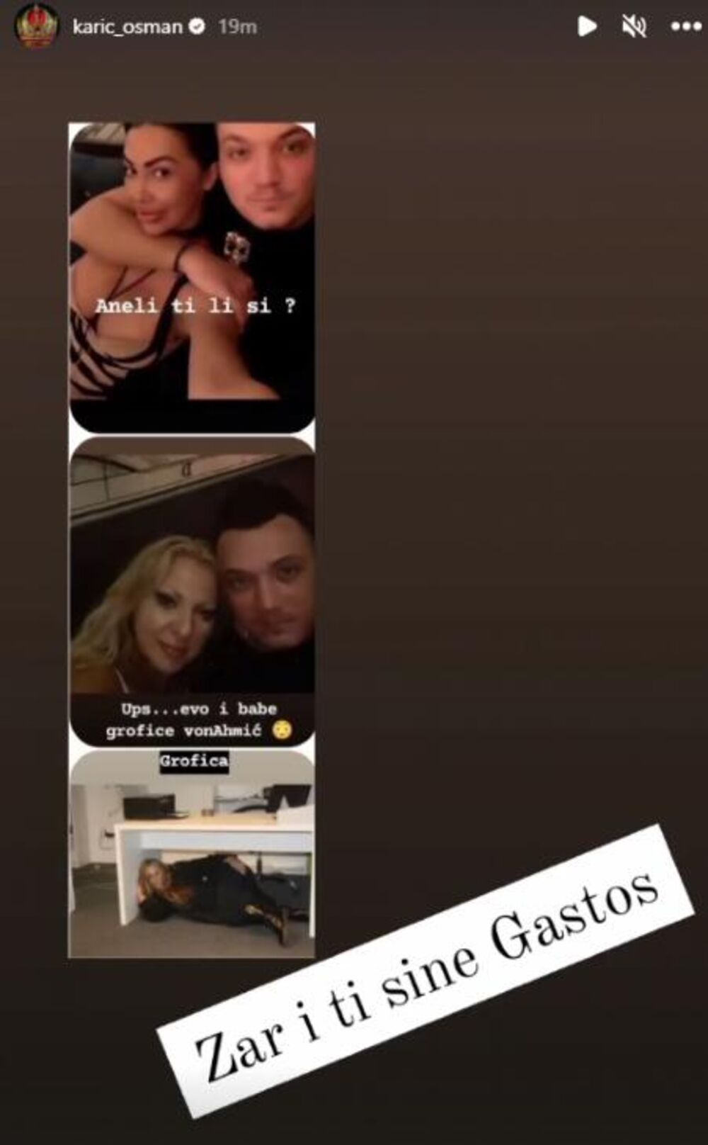 Aneli Ahmić u zagraljaju Nenada Marinkovića Gastoza