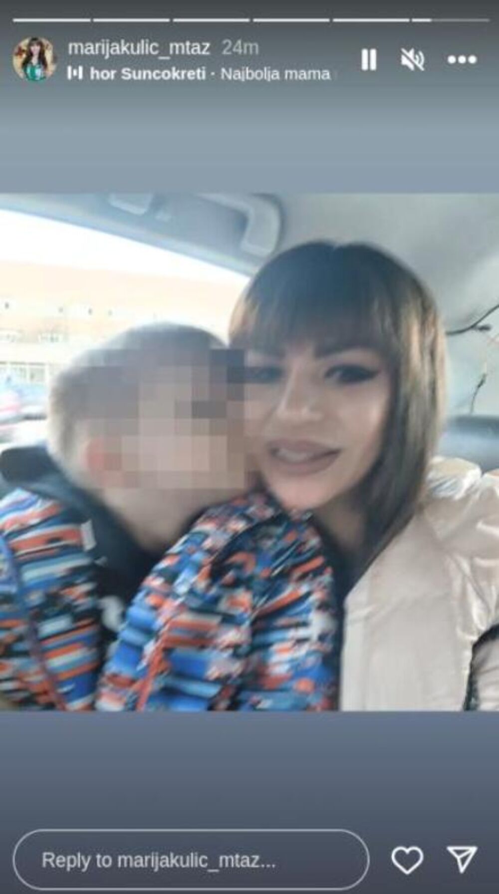 Miljana Kulić sa sinom Željkom