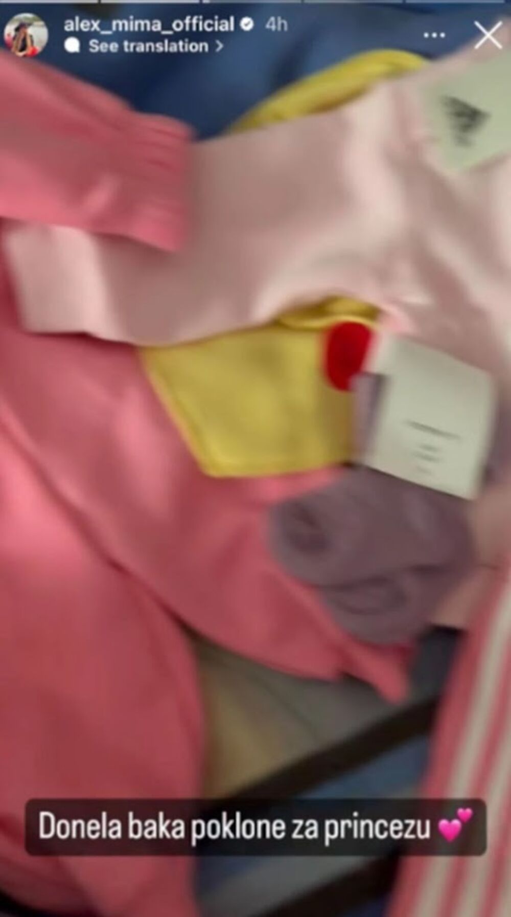 Aleksandra je na društvenim mrežama pokazala odeću za naslednicu