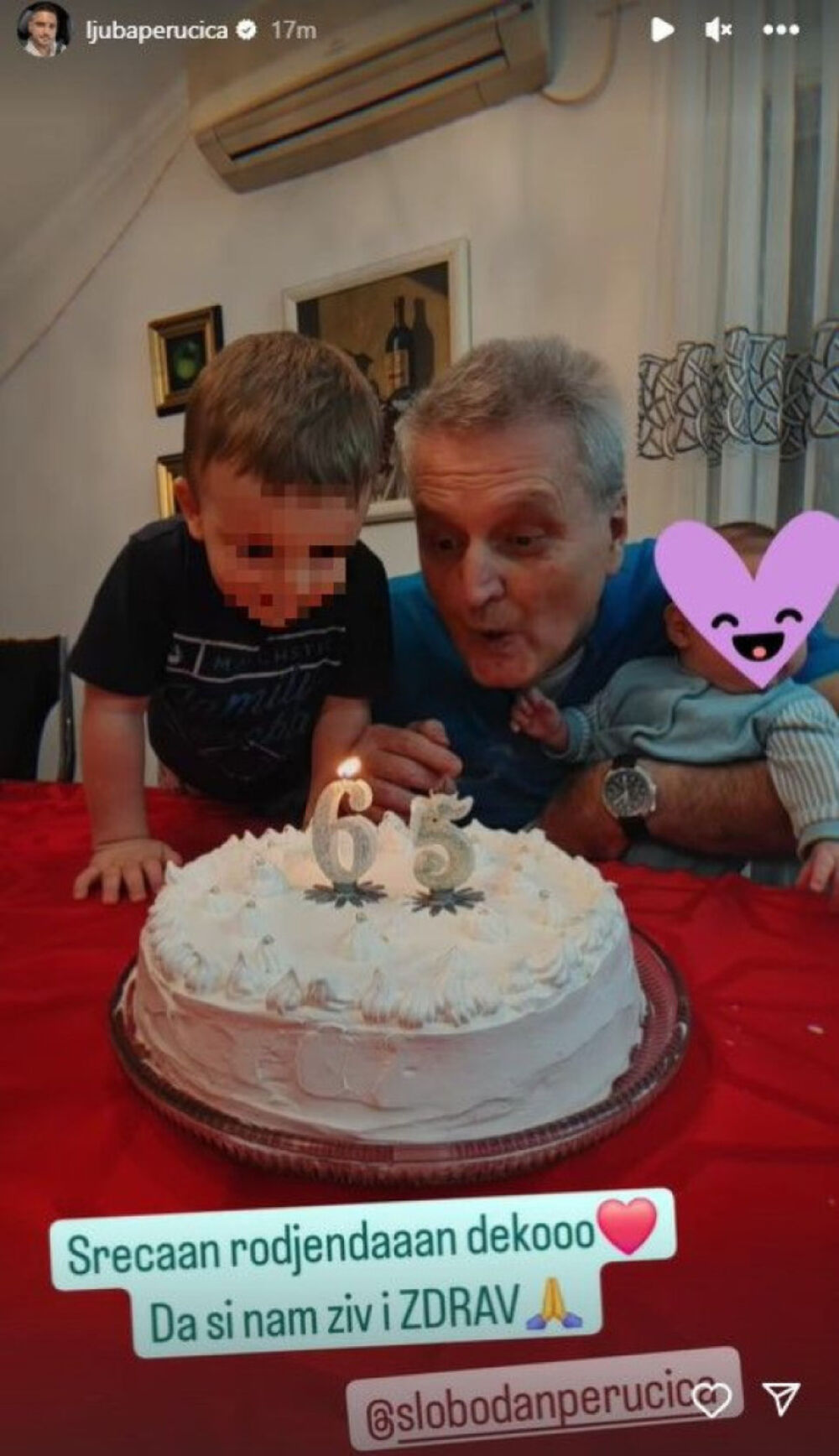 Pevačev otac danas proslavlja 65. rođendan