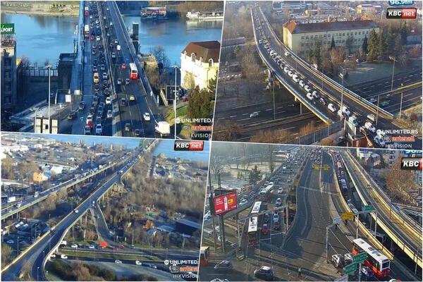 MOSTOVI U ZASTOJU OVOG JUTRA, U SMERU KA GRADU KOLONČINE VOZILA: Ove lokacije zaobiđite, ako možete (FOTO)