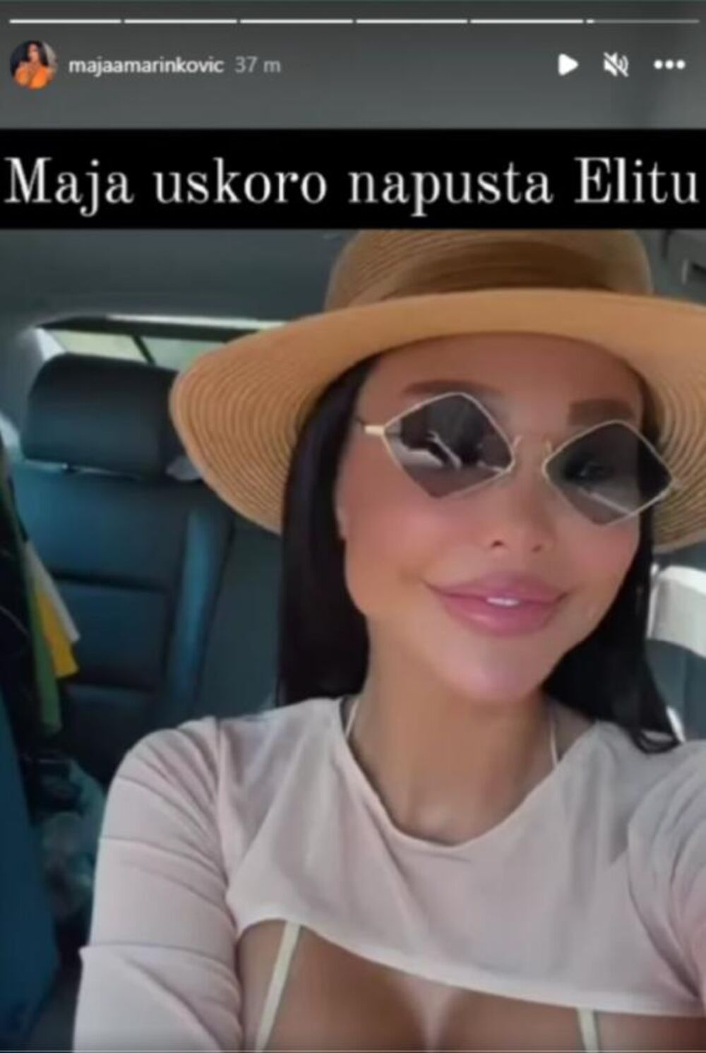 Objava koja je objavljena na profilu Maje Marinković