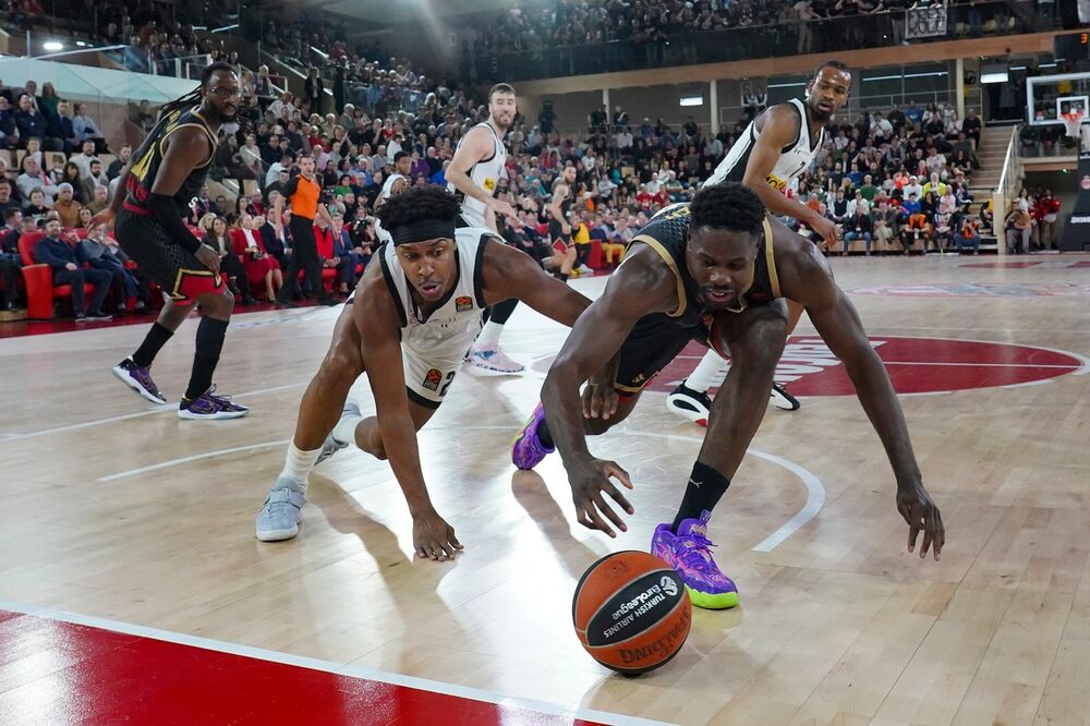 Detalj sa utakmice Monaka i Partizana