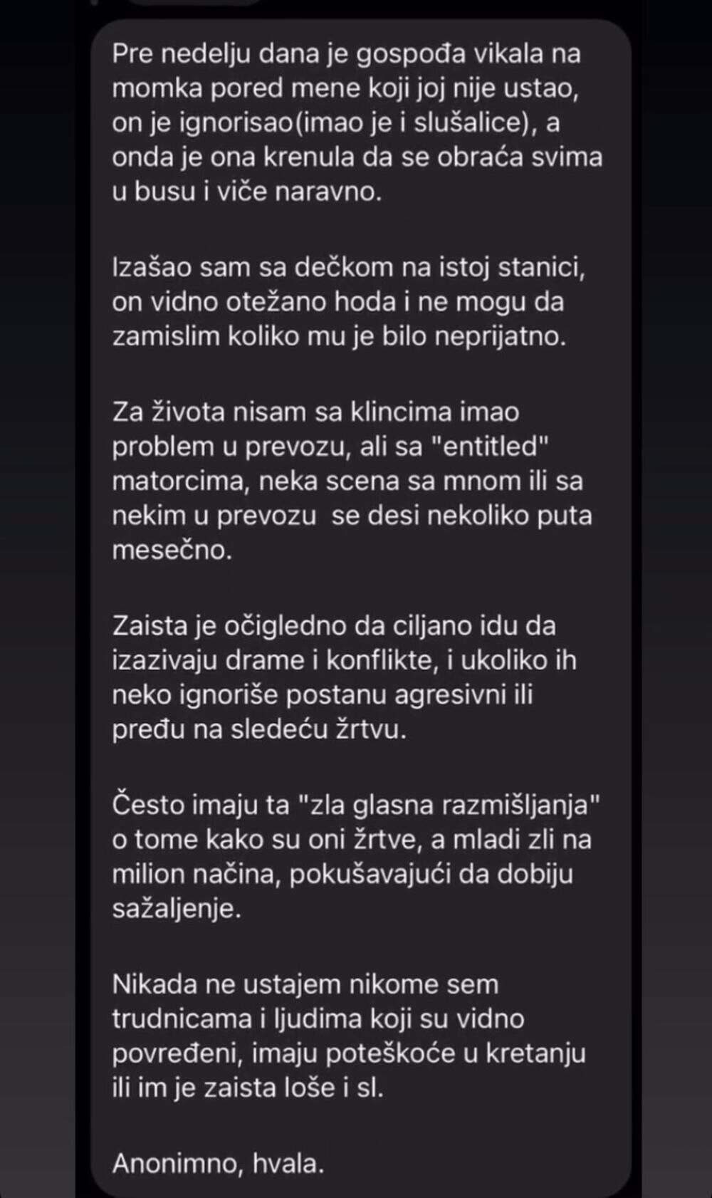 Situacija u autobusu