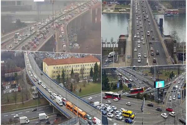 PRVI RADNI DAN DONEO GUŽVE BEOGRADSKIM NA ULICAMA: Nema ZASTOJA, ali se STVARAJU VELIKE KOLONE (VIDEO)