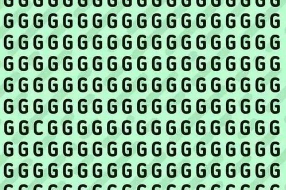 SAMO ĆE NAJINTELIGENTNIJI USPETI ZA 7 SEKUNDI DA PRONAĐU DRUGAČIJE SLOVO NA OVOJ SLICI: Probajte i za manje! (FOTO)