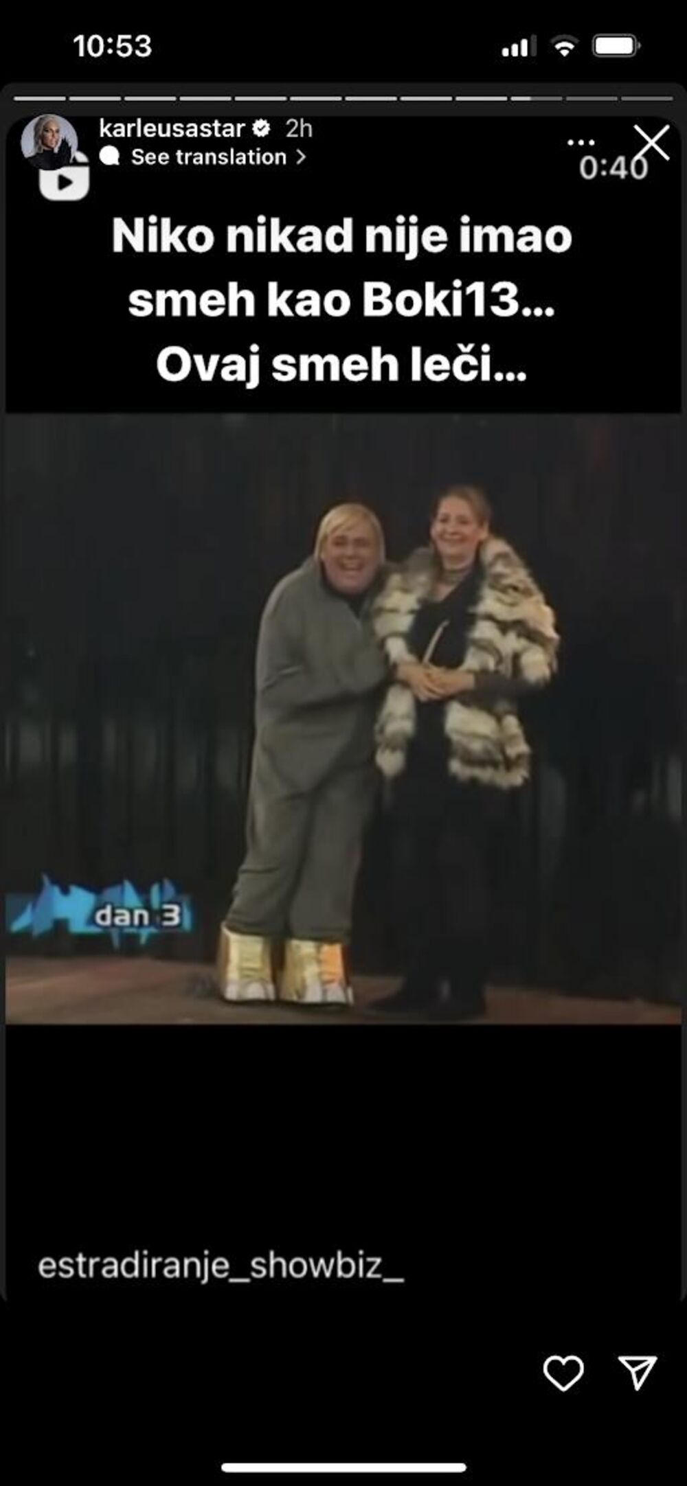 Jelena Karleuša objavila snimak Bokija 13