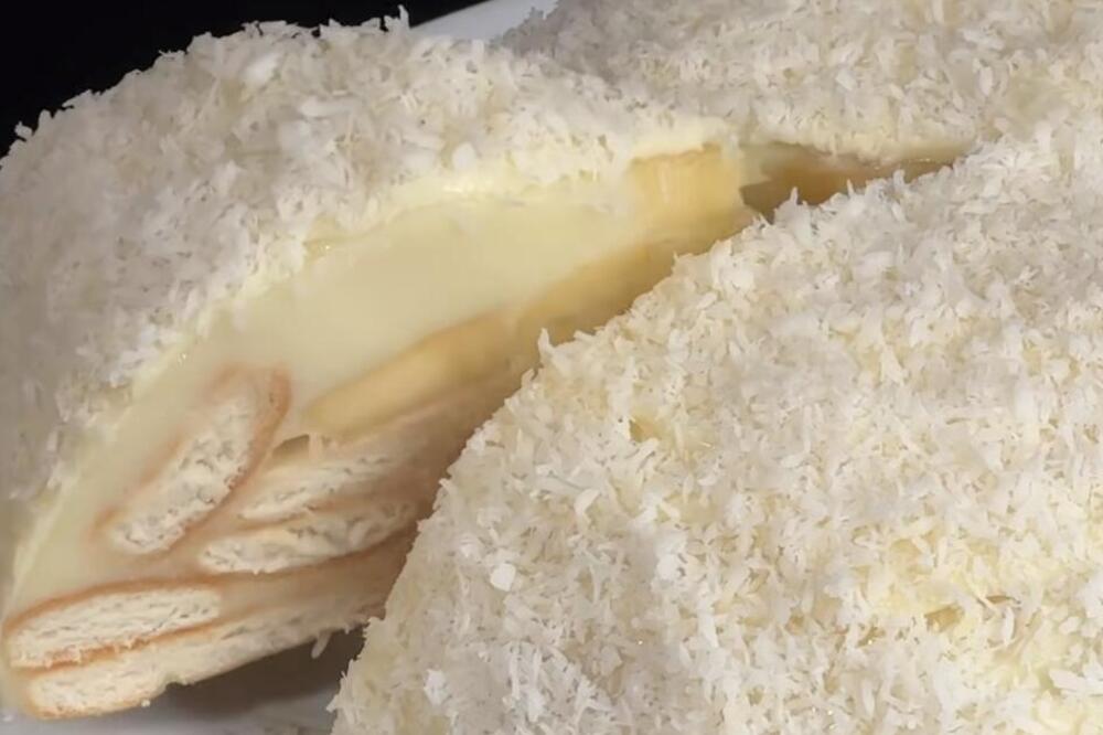 KEKS TORTA SA VOĆEM I KOKOSOM IDEALNA ZA SVAKU PRILIKU: Mekani fil koji vam MILUJE NEPCE, oduševićete se