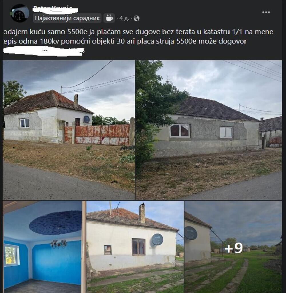 Ku a Od 180 Kvadrata Za 5 500 Evra oglas ku-a-od-180-kvadrata-za-5-500-evra-oglas