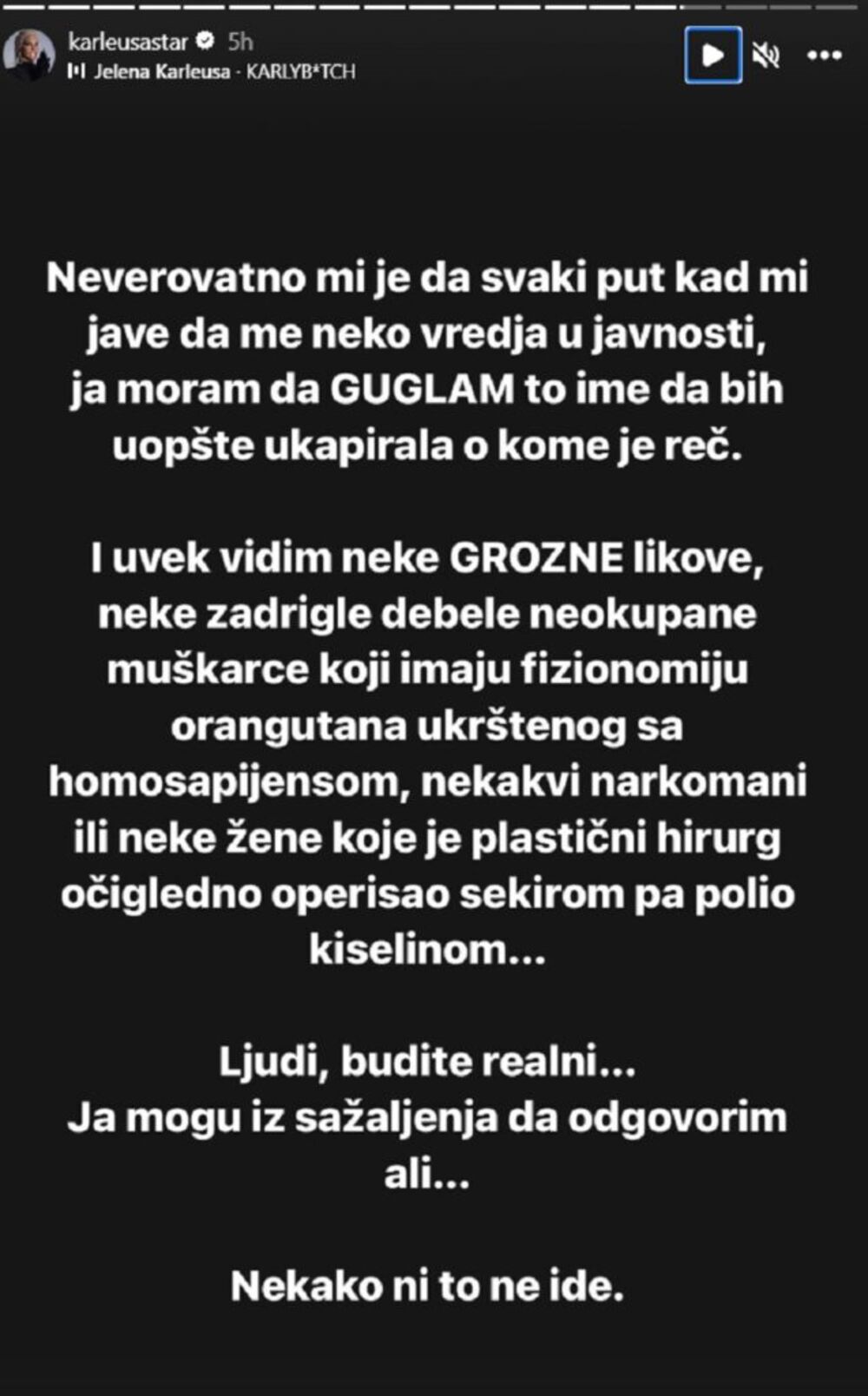 Jelena Karleuša opet sipa uvrede