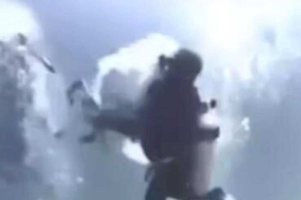 STRAVIČAN SNIMAK NAPADA AJKULE: "Uletela" među grupu ronioca na Maldivima pa krenula da DIVLJA! (VIDEO)