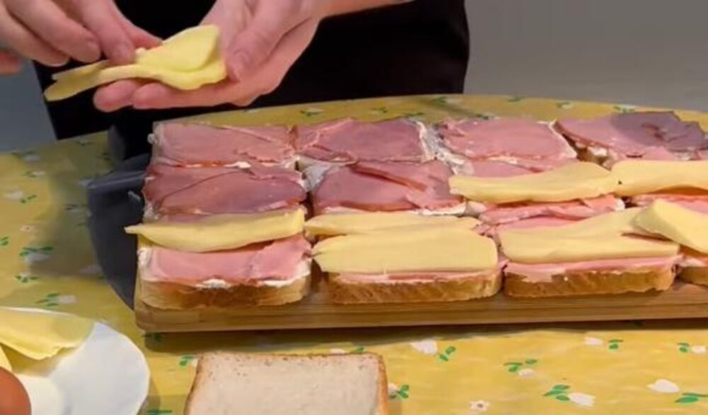 Sir preko šunke i hleba