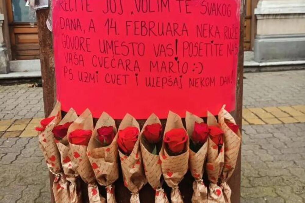 "RECITE JOJ "VOLIM TE" SVAKOG DANA, A 14. FEBRUARA..." Simpatična reklama cvećare će vas sigurno raznežiti (FOTO)