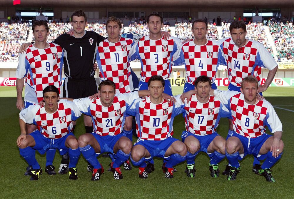 Robert Jarni (broj 17) u dresu reprezentacije Hrvatske