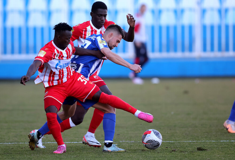 Detalj sa utakmice Novog Pazara i Crvene zvezde