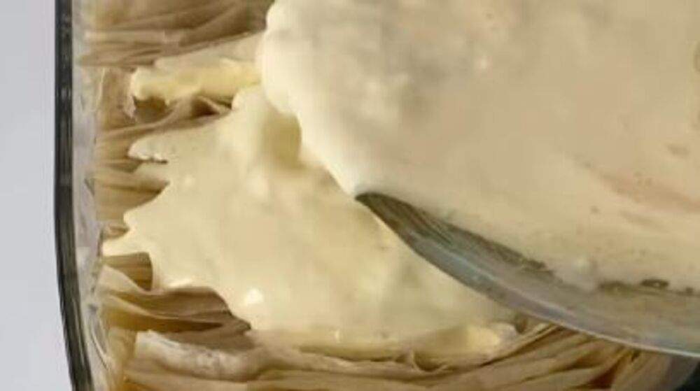 Preliv preko harmonika pite sa sirom