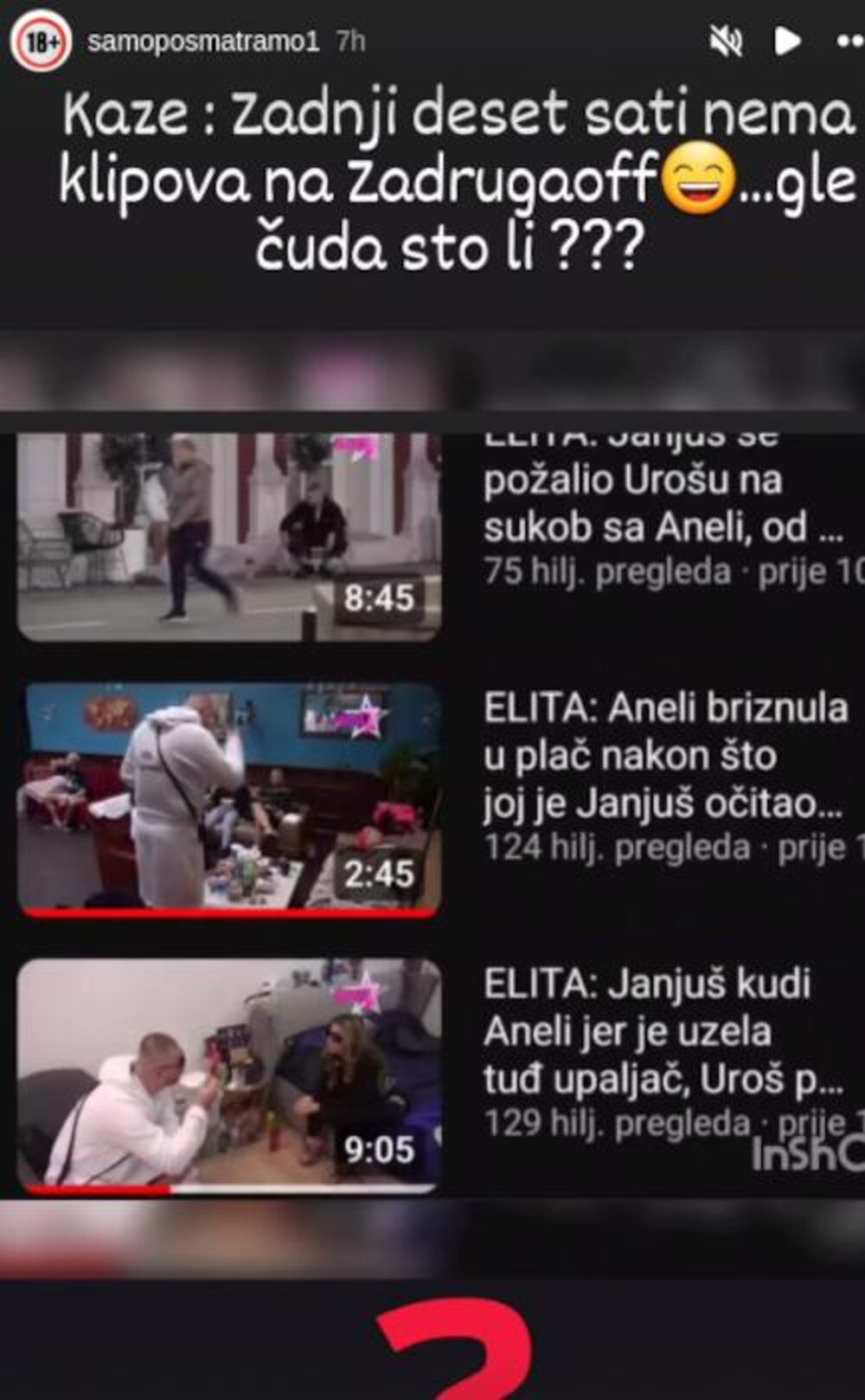 Klipovi iz Elite nisu objavljeni više od 18 sati