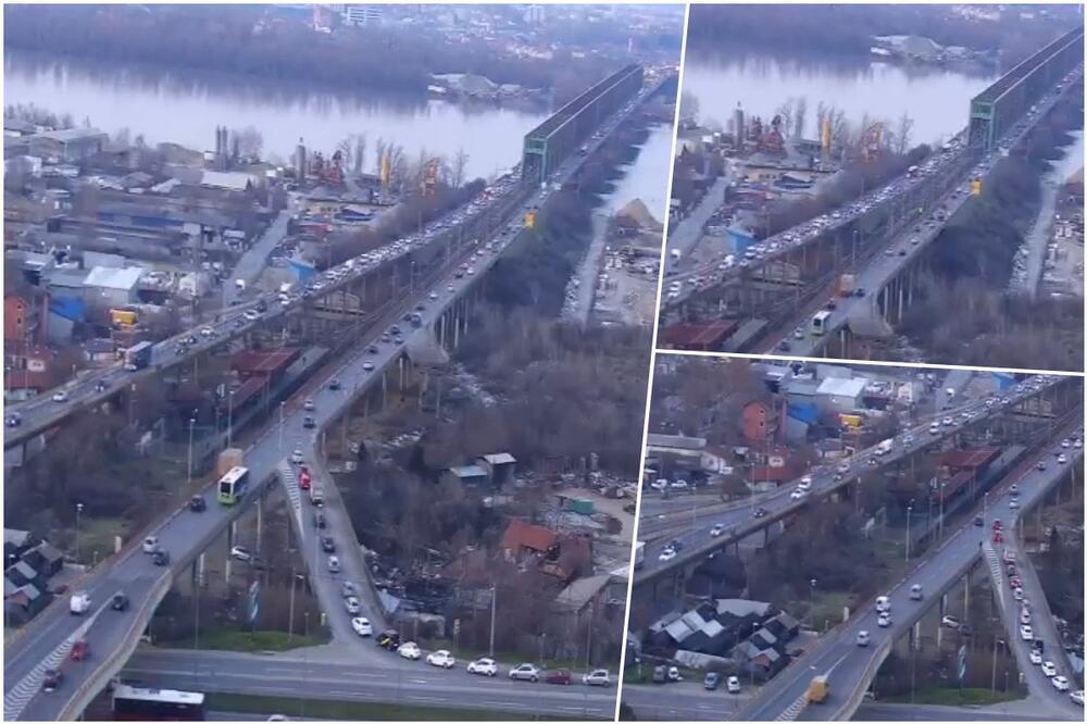LANČANI SUDAR NA PANČEVAČKOM MOSTU NAPRAVIO KOLAPS: Ko može, bolje da IZBEGNE OVAJ SMER (FOTO)