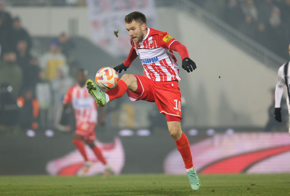 Aleksandar Katai na utakmici Partizana i Crvene zvezde