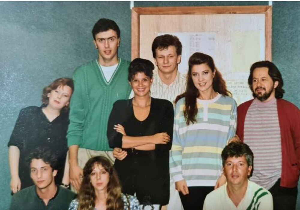 Slobodan Šarenac sa kolegama sa Trećeg kanala