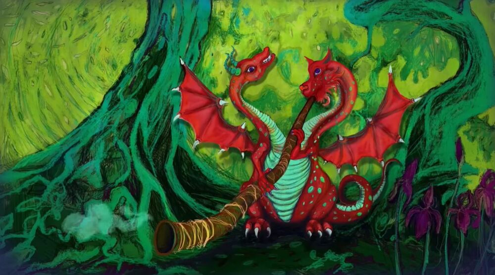 Uvodna animacija u određenim epizodama serijala 'Počudište'